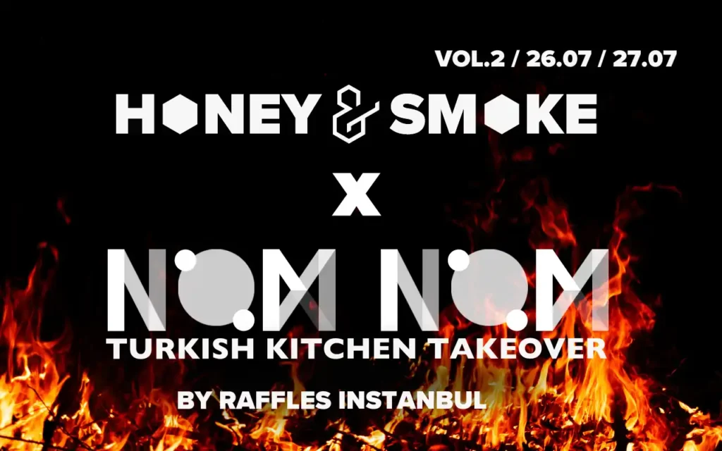 Original artwork for NOM NOM Vol.2: Rocca Istanbul at Honey & Smoke