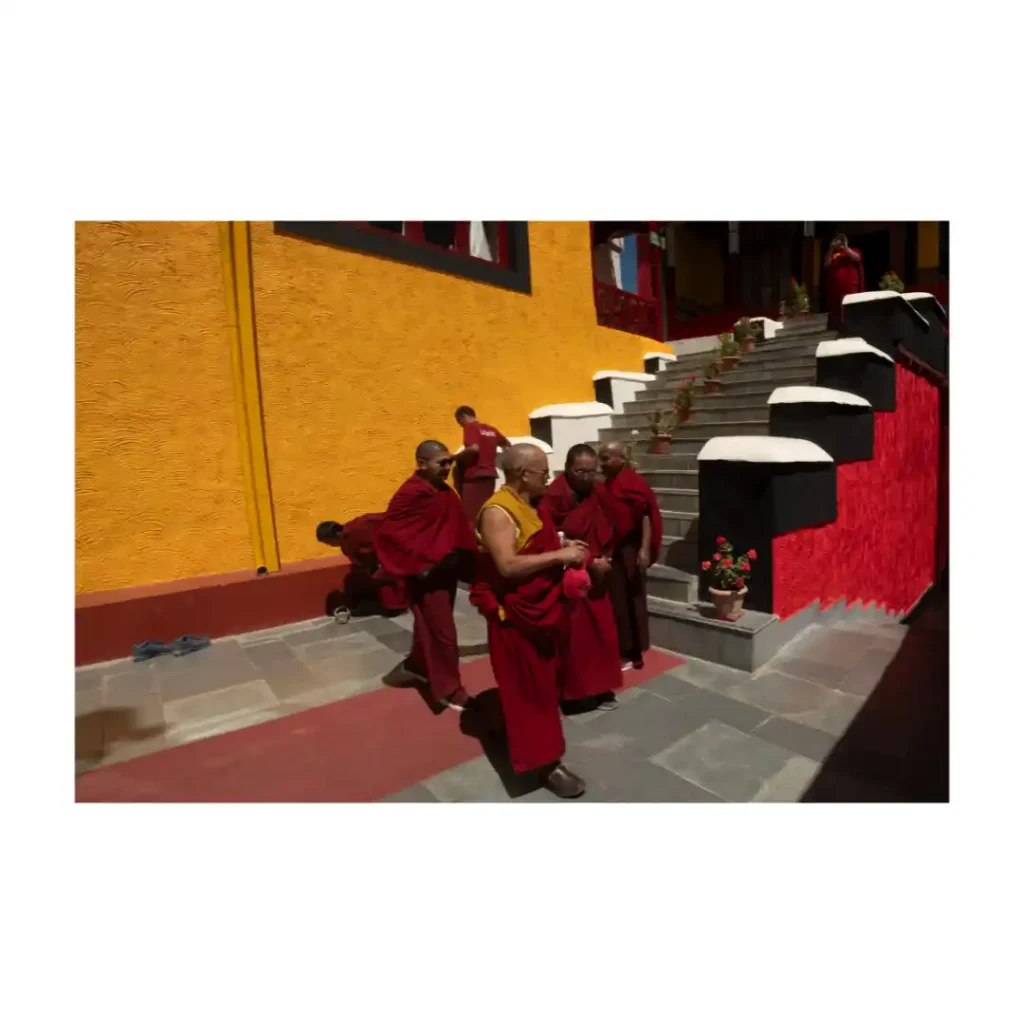 Buddhist monks in Ladakh, India, photographed by Will Meyrick