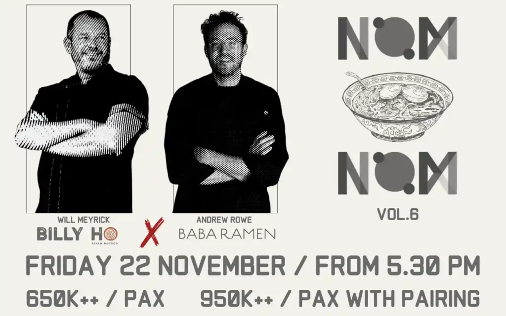 Original artwork for NOM NOM Vol.6: Andrew Rowe (Baba Ramen Tokyo) at Billy Ho