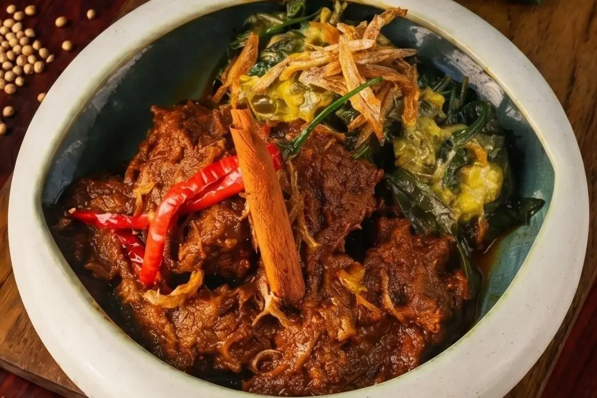 Beef rendang, Singapore
